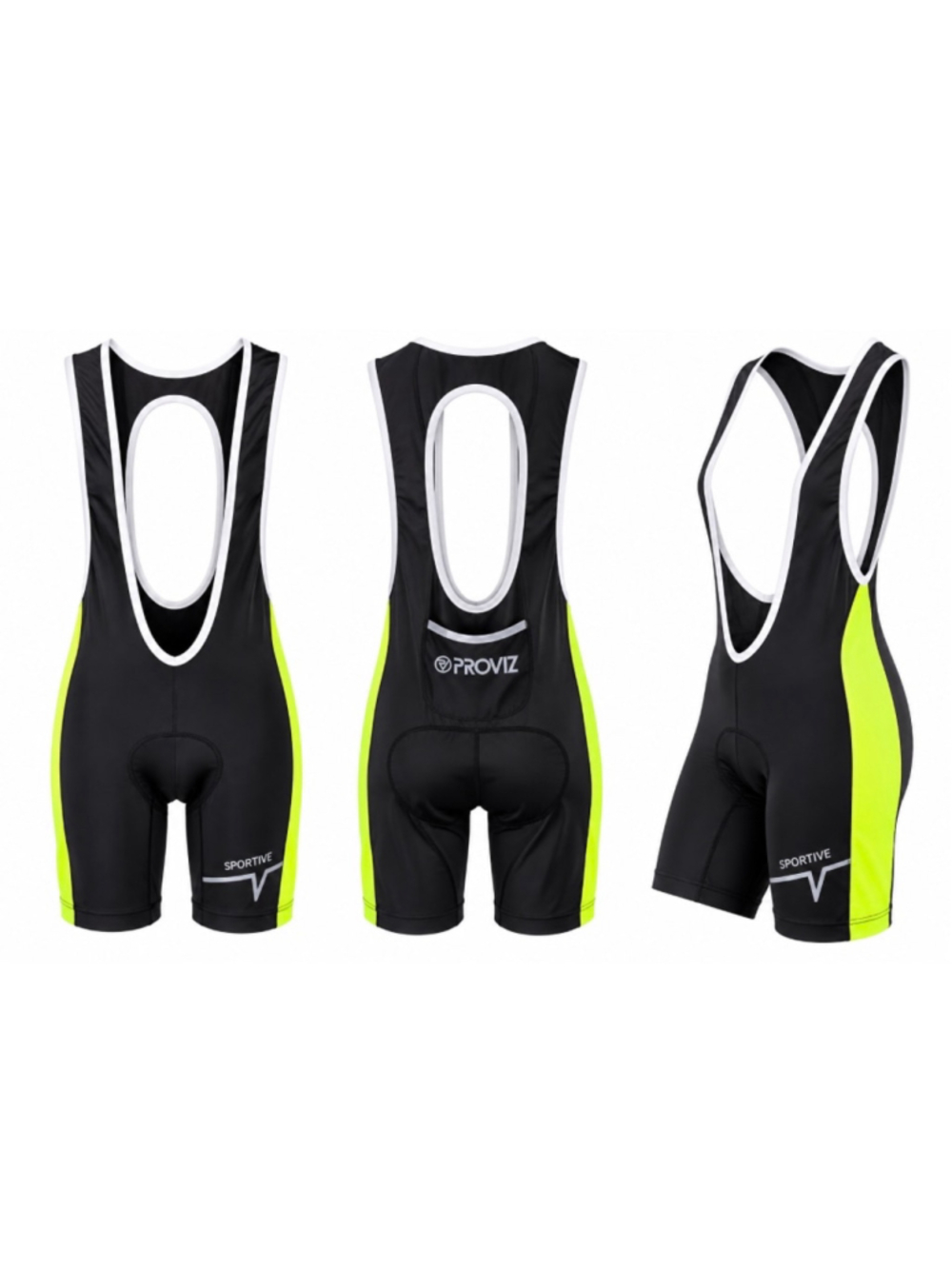 Proviz Sportive Women’s Padded Cycling Bib Shorts Hi Vis NWT Size M